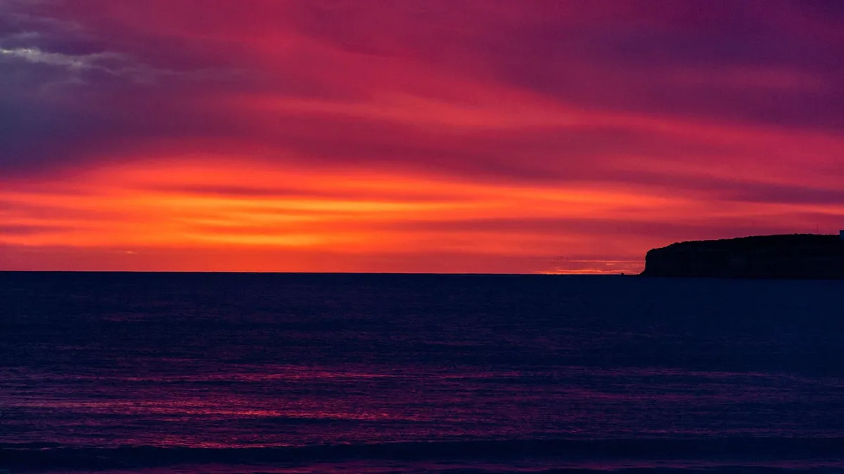 Atardecer en la playa